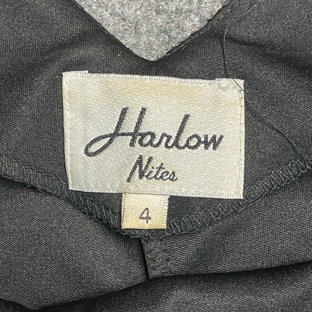 Harlow Womens Nites Black A Line Dress Lace Formal Evening Maxi Sleeveless 4 - Picture 2 of 8